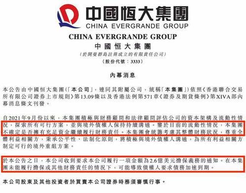 恒大财富最新爆料,揭秘资金链危机背后的真相 第3张 恒大财富最新爆料,揭秘资金链危机背后的真相 第3张